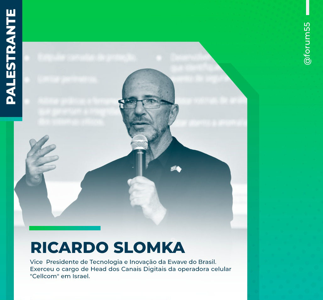 Ricardo Slomka em foto para palestra